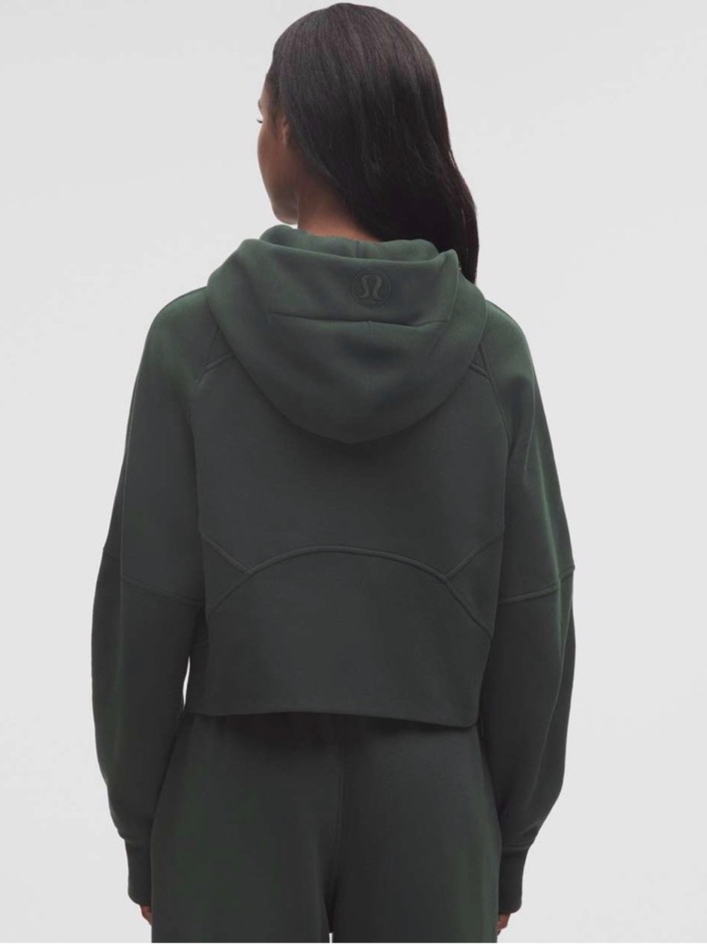 Lululemon Scuba Oversized Half-Zip Hoodie in Forest Legacy Green / Gold XS / S - Picture 4 of 16